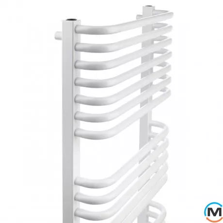 Электрическое полотенцесушитель Luxrad SALTO I 920x430 тен (300 Вт) с кабелем слева, Модификация: с кабелем, Исполнение: Левый, Цвет: Белый, Высота (мм): 920, фото , изображение 2