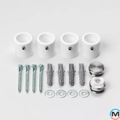 Электрическое полотенцесушитель Luxrad SALTO I 920x430 тен (300 Вт) с кабелем слева, Модификация: с кабелем, Исполнение: Левый, Цвет: Белый, Высота (мм): 920, фото , изображение 3