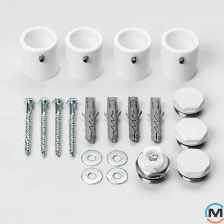 Полотенцесушитель Luxrad PIATTO 934x530 516 Вт белый, Цвет: Белый, фото , изображение 4