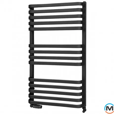 Полотенцесушитель Luxrad PIATTO 934x530 516 Вт черная матовая структурная, Цвет: Черный, фото , изображение 3
