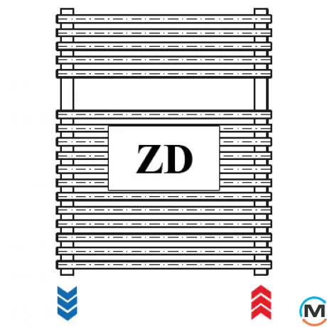 Сушка для рушників Luxrad SALTO I 1200x430 538 Вт білий, Колір: Білий, Висота (мм): 1200, фото , зображення 5
