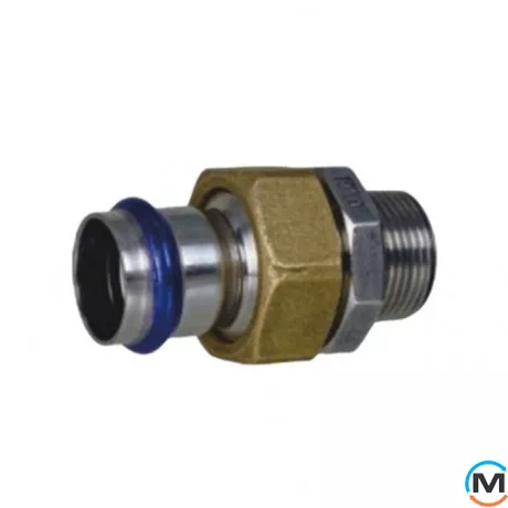 Американка с наружной резьбой ASG INOX 22x3/4", Диаметр резьбы: 3/4", Диаметр (мм): 22, фото 