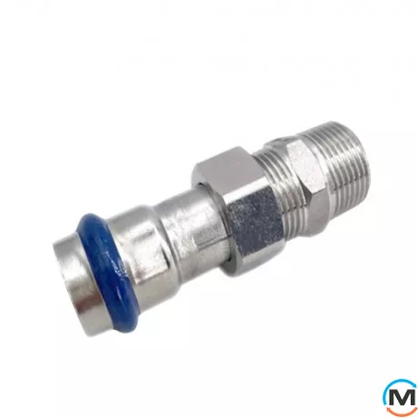 Американка із зовнішнім різьбленням ASG INOX 15x1/2", Діаметр різьблення: 1/2", Діаметр (мм): 15, фото , зображення 2