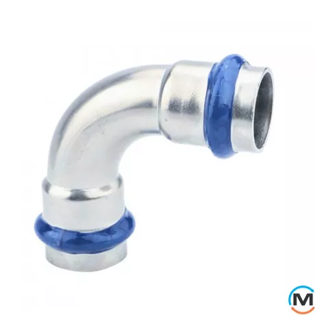 Колено ASG INOX 90х42, Градус (град.): 90, Диаметр (мм): 42, фото 