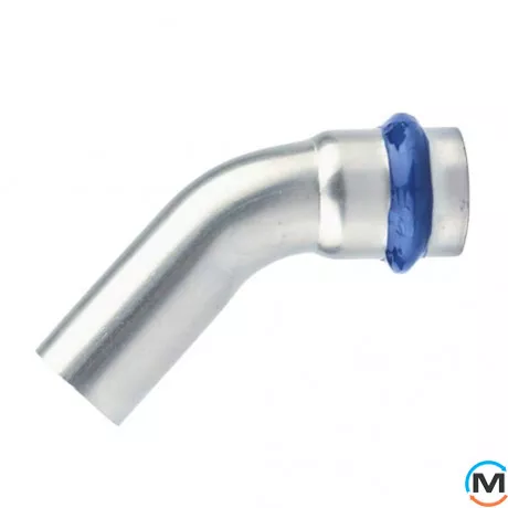 Коліно вн/зовні ASG INOX 45x15, Градус (град.): 45, Діаметр (мм): 15, фото 