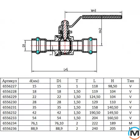 Кран шаровий ASG INOX 76,1, Діаметр (мм): 76.1, фото , зображення 2