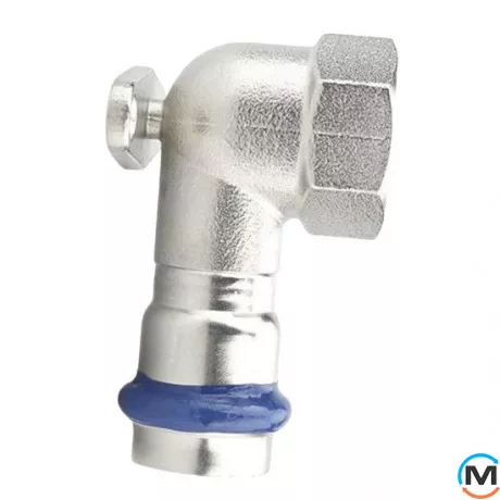 Настенное колено 90⁰ с внутренней резьбой ASG INOX 22х3/4", Диаметр резьбы: 3/4", Диаметр (мм): 22, фото 