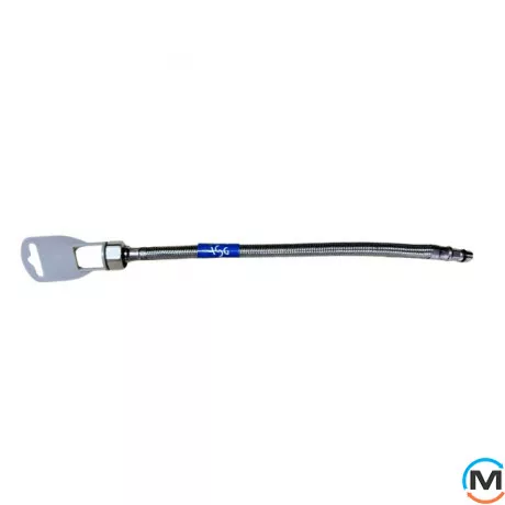 Шланг для воды Mх10х35 (длинная) 80 см ASG, Вариант: Удлиненный, Длина  (см): 80, фото 