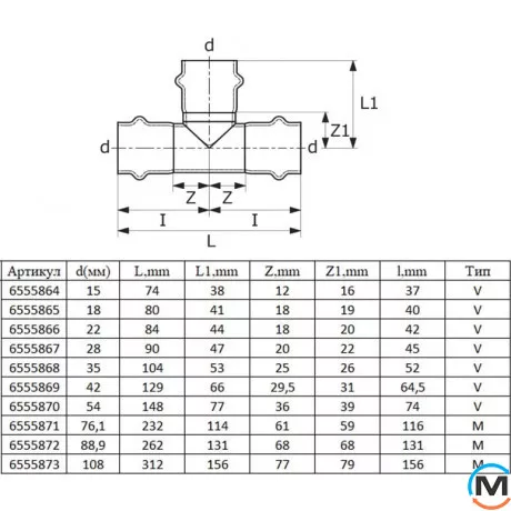 Трійник ASG INOX 35, Діаметр (мм): 35, фото , зображення 2