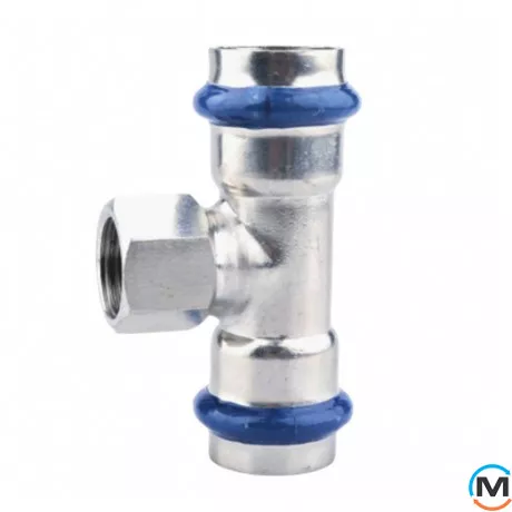 Трійник із внутрішнім різьбленням ASG INOX 42x3/4", Тип різьблення: Внутрішня, Діаметр різьблення: 3/4", Діаметр (мм): 42, фото 