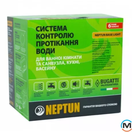 Система контролю протікання води СКПВ Neptun Base Light 1/2 (TR), Варіант: 1 кран та 2 датчики, Діаметр різьблення: 1/2", фото , зображення 5