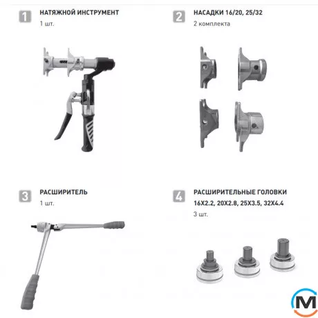 Інструмент гідравлічний для натяжного фітингу FADO SLICE NEW 16-20-25-32 new, фото , зображення 2