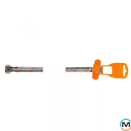 Шланг для води FADO 30 см 1/2" x 3/8" ВВ, Тип різьблення: Внутрішня, Діаметр різьблення: 1/2"x 3/8", Довжина (см): 30, фото 