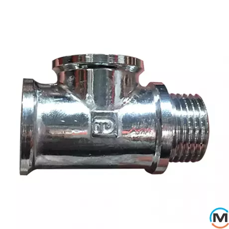 Хром FADO трійник 1/2" ВВЗ, Тип різьблення: Внутрішня/Внутрішня/Зовнішня, Діаметр різьблення: 1/2", фото 