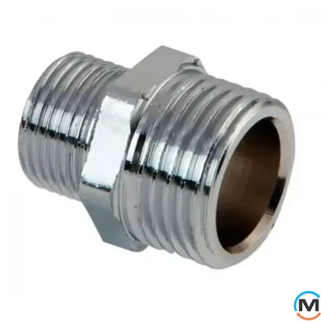 Хром FADO ніпель редукційний 1/2" х 1/4", Діаметр різьблення: 1/2"х1/4", фото 