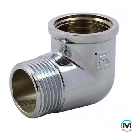 Хром косинець FADO FITT 1/2" ЗВ, Тип різьблення: Внутрішня/Зовнішня, Діаметр різьблення: 1/2", фото 