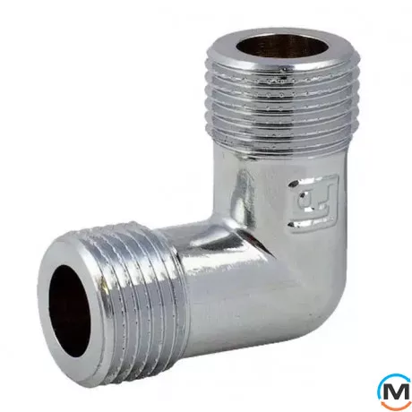 Хром косинець FADO FITT 1/2" ЗЗ, Тип різьблення: Зовнішня/Зовнішня, Діаметр різьблення: 1/2", фото 