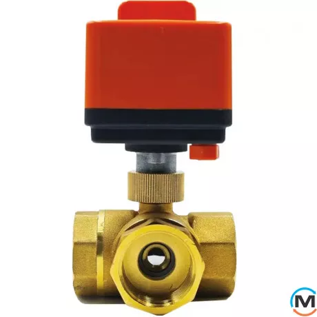 Кран 3-проходной с сервоприводом FADO Water control 1", фото 