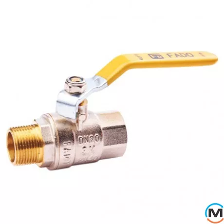 Кран шаровый Fado ГАЗ 20 3/4" НВ Ручка, Тип резьбы: Внутренняя/Наружная, Диаметр резьбы: 3/4’’, Тип ручки: Ручка, фото 