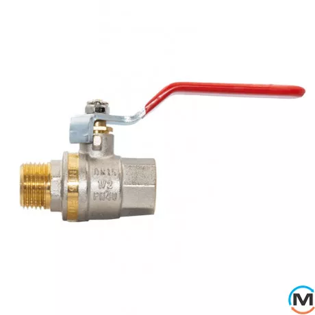 Кран кульовий Fado New PN40 15 1/2'' НВ Ручка, Тип різьблення: Внутрішня/Зовнішня, Діаметр різьблення: 1/2'', Тип ручки: Ручка, фото 