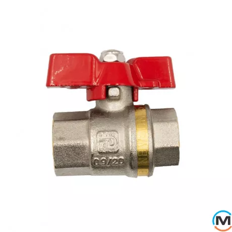 Кран шаровый Fado New PN40 20 3/4'' ВВ, Тип резьбы: Внутренняя/Внутренняя, Диаметр резьбы: 3/4’’, Тип ручки: Бабочка, фото 