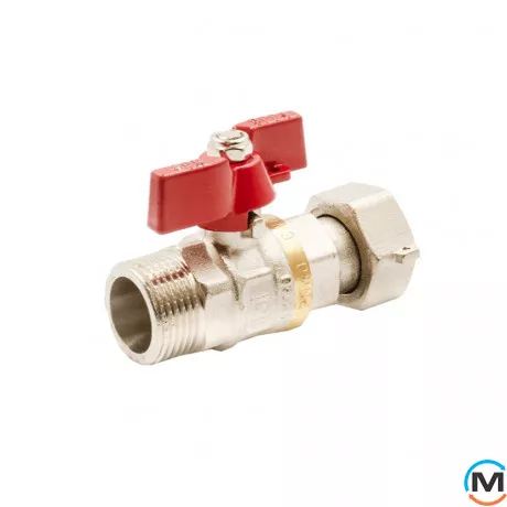 Кран кульовий Fado з накидною гайкою PN40 15 1/2", Діаметр різьблення: 1/2'', фото 