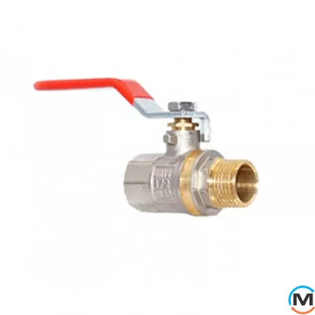 Кран кульовий FADO Classic PN40 15 1/2'' ЗВ ручка, Тип різьблення: Внутрішня/Зовнішня, Діаметр різьблення: 1/2'', фото 