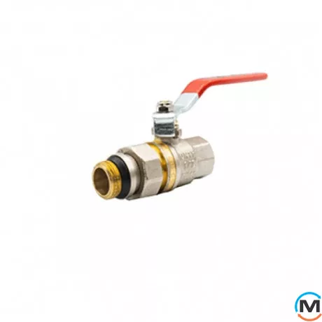 Кран кульовий із згоном FADO New PN40 15 1/2" ЗВ ручка, Діаметр різьблення: 1/2'', фото 