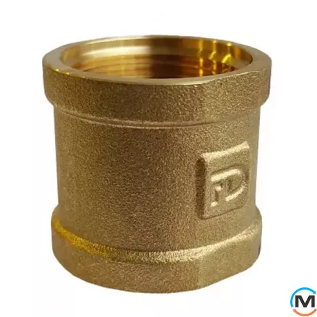 Латунь FADO муфта 3/4", Діаметр різьблення: 3/4", Виконання: Пряма, фото 