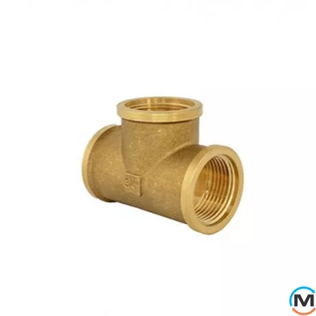 Латунь FADO трійник редукційний 3/4"x1/2"x3/4" ВВВ, Тип різьблення: Внутрішня/Внутрішня/Внутрішня, Діаметр різьблення: 3/4"x1/2"x3/4", фото , зображення 2