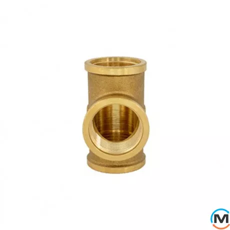 Латунь FADO трійник редукційний 3/4"x1/2"x3/4" ВВВ, Тип різьблення: Внутрішня/Внутрішня/Внутрішня, Діаметр різьблення: 3/4"x1/2"x3/4", фото , зображення 3