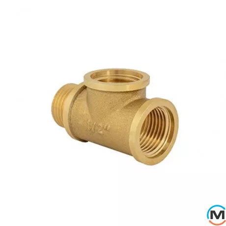 Латунь FADO трійник 1/2" ВВЗ, Тип різьблення: Внутрішня/Внутрішня/Зовнішня, Діаметр різьблення: 1/2", фото , зображення 3