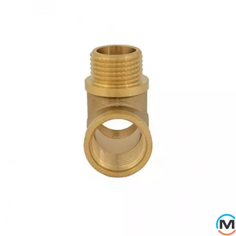 Латунь FADO трійник 1/2" ВЗВ, Тип різьблення: Внутрішня/Зовнішня/Внутрішня, Діаметр різьблення: 1/2", фото , зображення 2