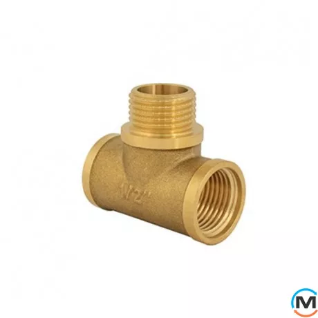 Латунь FADO трійник 1/2" ВЗВ, Тип різьблення: Внутрішня/Зовнішня/Внутрішня, Діаметр різьблення: 1/2", фото , зображення 3