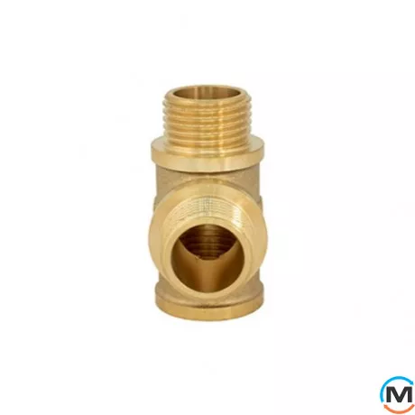 Латунь FADO трійник 1/2" ВЗЗ, Тип різьблення: Внутрішня/Зовнішня/Зовнішня, Діаметр різьблення: 1/2", фото , зображення 4