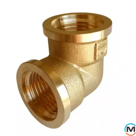 Латунь FADO куточок 3/4" ВВ, Тип різьблення: Внутрішня/Внутрішня, Діаметр різьблення: 3/4", фото 