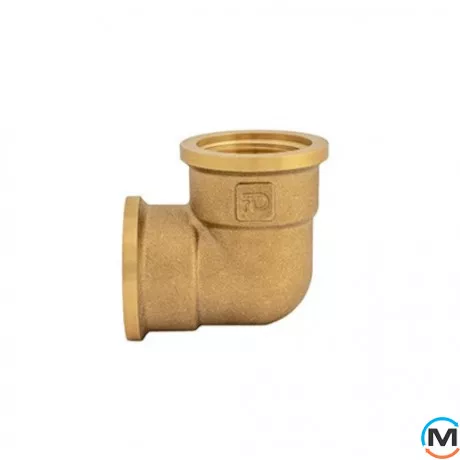 Латунь FADO куточок 1/2" ВВ, Тип різьблення: Внутрішня/Внутрішня, Діаметр різьблення: 1/2", фото , зображення 2