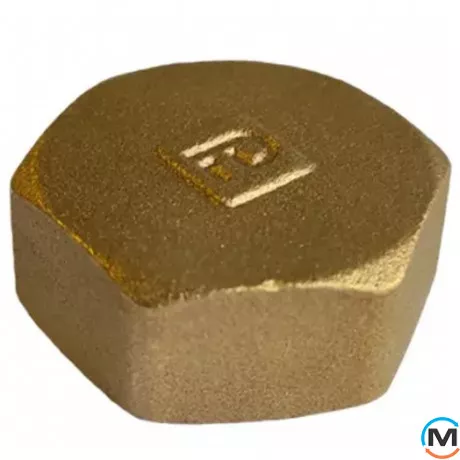 Латунь FADO Заглушка 3/4" В, Тип різьблення: Внутрішня, Діаметр різьблення: 3/4", фото 