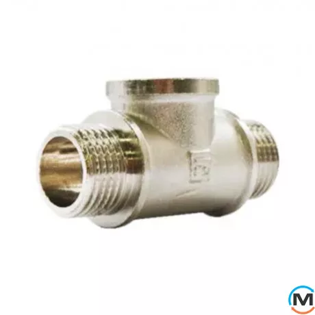 Никель Fado Тройник 1/2" НВН, Тип резьбы: Наружная/Внутренняя/Наружная, Диаметр резьбы: 1/2", фото , изображение 2