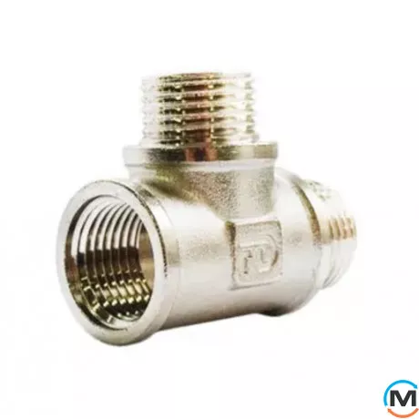 Нікель Fado Трійник 1/2" ВНН, Тип різьблення: Внутрішня/Зовнішня/Зовнішня, Діаметр різьблення: 1/2", фото , зображення 2