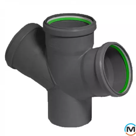 Хрестовина каналізаційна ASG 110/110/110 45°, Градус (град.): 67, Діаметр (мм): 110, фото 