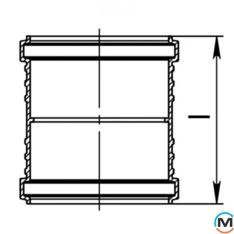 Муфта каналізаційна ASG HTR 160*, Діаметр (мм): 160, фото , зображення 2