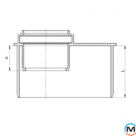 Редукція каналізаційної труби ASG HTR 110х50, фото , зображення 3