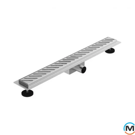 Трап душовий ASG 01G INOX SS304L DRY 700х70, Монтажна довжина (мм): 700, фото 