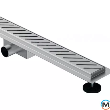 Трап душовий ASG 01G INOX SS304L DRY 400х70, Монтажна довжина (мм): 400, фото , зображення 2