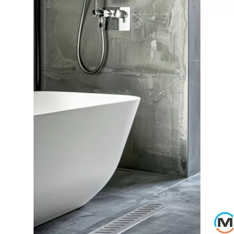 Трап душовий ASG 01G INOX SS304L DRY 300х70, Монтажна довжина (мм): 300, фото , зображення 3