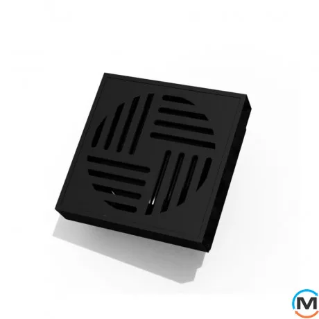 Трап душевой ASG 18 BLACK SS304L Hydro 100х100, Цвет: Чёрный, фото 