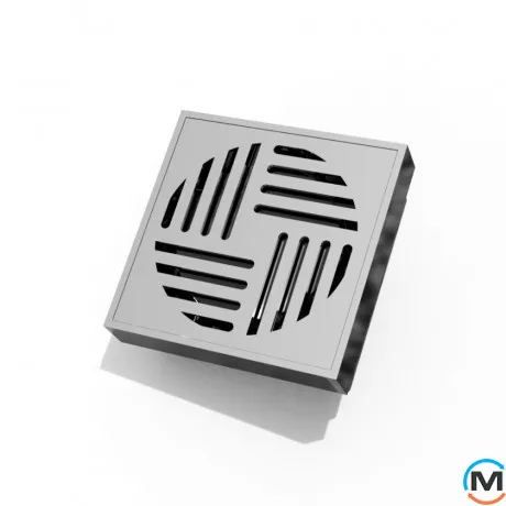 Трап душовий ASG 18 INOX SS304L Hydro 100х100, Колір: Хром, фото 