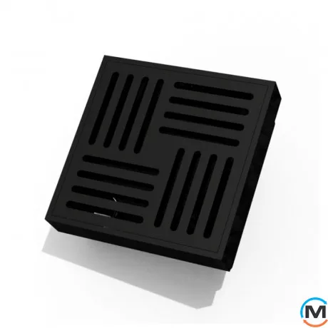 Трап душевой ASG 19 BLACK SS304L Hydro 100х100, Цвет: Чёрный, фото 