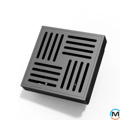 Трап душовий ASG 19 GREY SS304L Hydro 100х100, Колір: Сірий, фото 